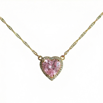 HEART & SWORD ROSE  |  Zestaw naszyjników w kształcie miecza i serca